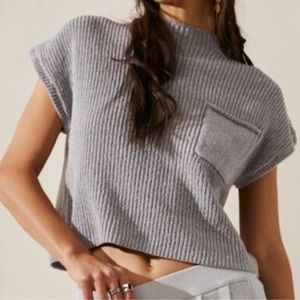 Free People Freya Sweater Gray Size Medium NWT